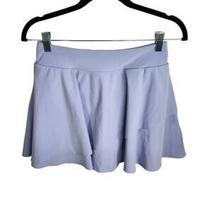 Zella Flyaway High Waist Ruffle Skort Lavender Blue Women's Small‎ FLAW